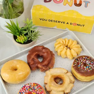 a variety of doughnuts