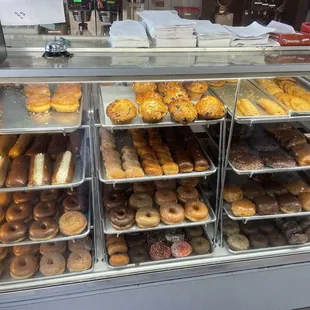 The donut display.
