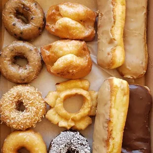 donuts, food, dough desserts