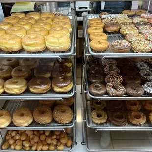food, donuts, dough desserts