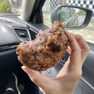 Blueberry cake donut