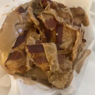 Had them custom make a maple bacon donut. My daughter is fixated on these.