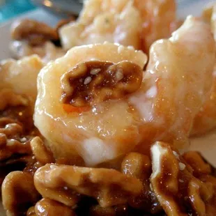 One of my favorite dishes- honey walnut shrimp