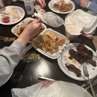 Crab Rangoon Chicken Fried Rice Orange Chicken