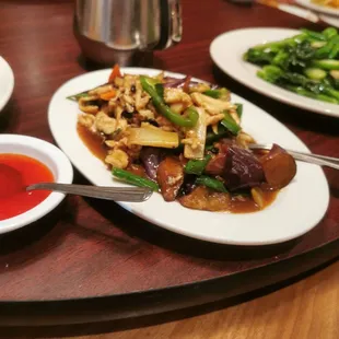 Chicken and Eggplant with Black Bean Sauce