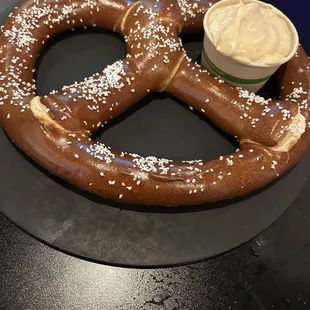 Bavarian Pretzel with Country Boy Shotgun Wedding infused beer cheese.