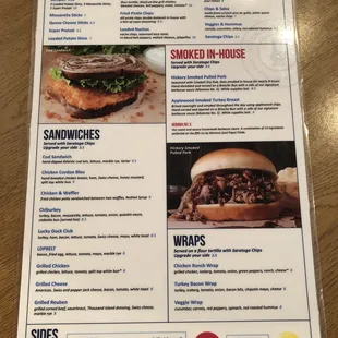 menu, burgers