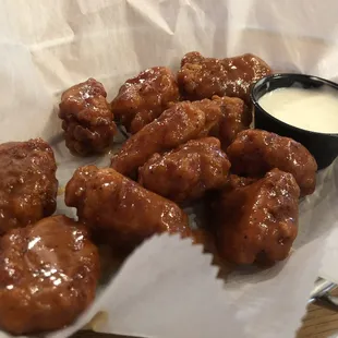 chicken wings and fried chicken, food