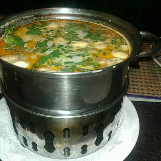 Seafood spicy coconut soup