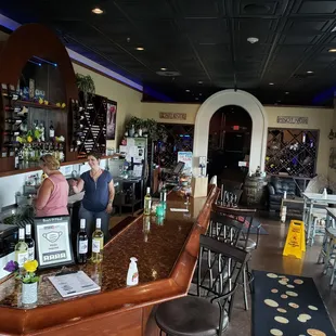 Front bar with Katrina the owner and her mom