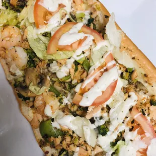 Salmon shrimp Seafood Sub