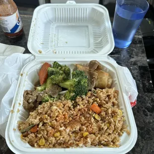 Stale food from yesterday.