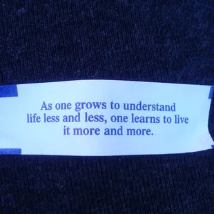 My fortune