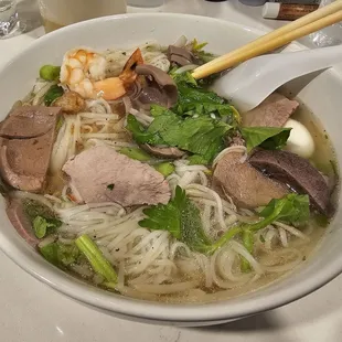 White Noodles Soup