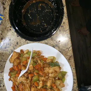 Large amount of food