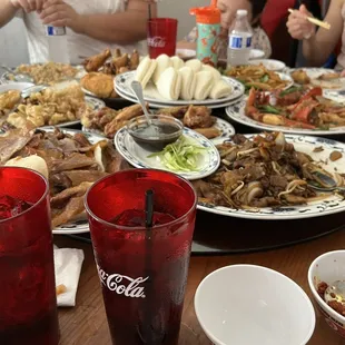 Lots and lots of food