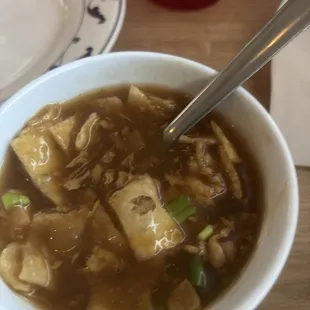 Soup was really good and the waiter was really nice I would recommend coming here for Chinese food