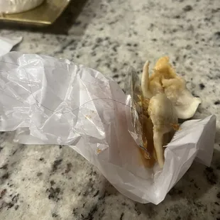 Dumpling with a side of hair