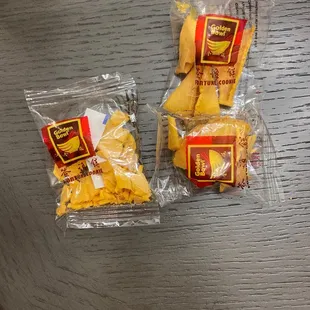 Fortune cookies completely broken.. why even put in the bag?