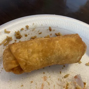 The egg rolls are huge