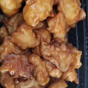 This is suppose to be Honey Chicken. It&apos;s not sweet.