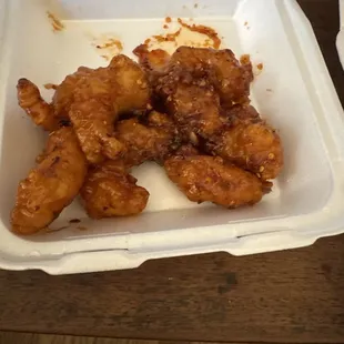 Spicy Cherry shrimp (5 year olds favorite)