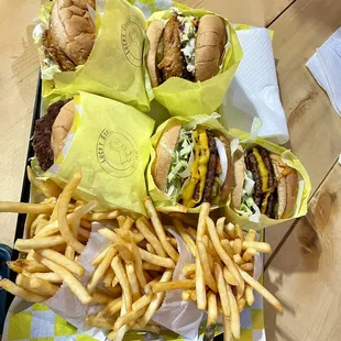 Impossible burgers, Tindle chicken sandwiches and crispy fries for the win