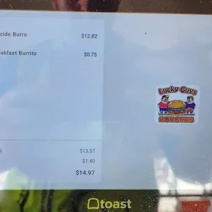 Suicide burrito $12.82. What&apos;s with the additional cost for iit being a breakfast burrito?!
