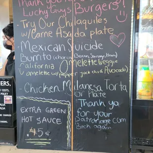 Their specials.
