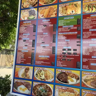 Drive Thru Menu