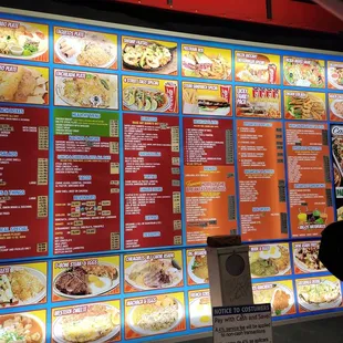 menu, pizza