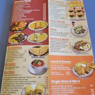Menu April 2022