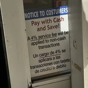 You will now be charged a fee if you would like to use the most common currency in the country.