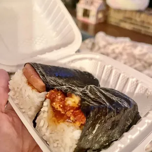 27. Chicken Katsu Musubi &amp;  28. Spam Musubi