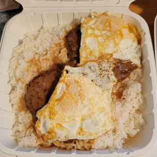Loco Moco with Fried Eggs