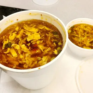 Large &amp; cup size hot &amp; sour soup