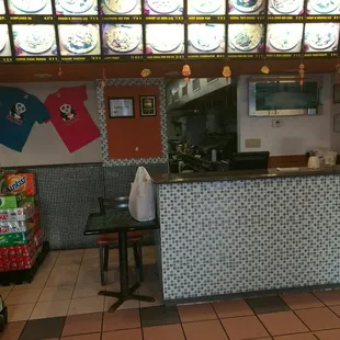 the front of the restaurant