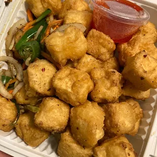 Salt and pepper tofu