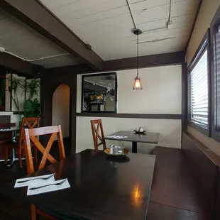 Inside seating - restaurant area