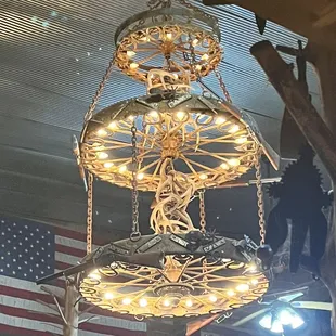 Lucky J custom chandelier