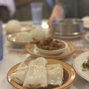 plates of food on a table