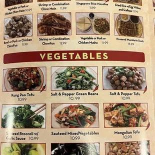 Their menu with updated prices on April 2022.