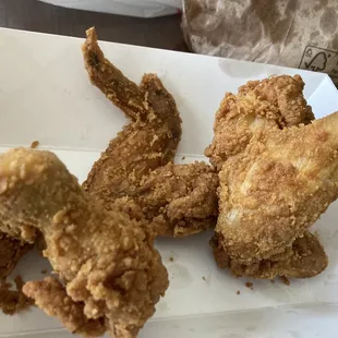 Crispy whole wings.