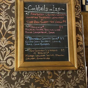 Tap cocktails
