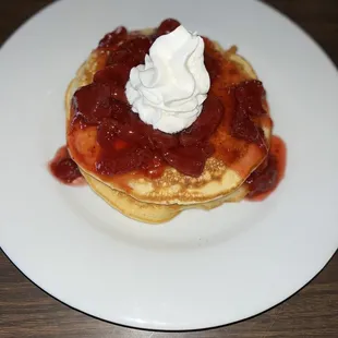 Strawberry pancakes