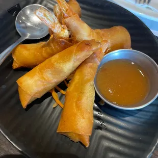 Avocado Shrimp Egg Rolls