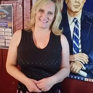 Who doesn&apos;t need their picture taken with JFK  at the  Lucky Liquor! THIS Legal Alien sure does, yup......