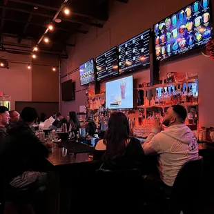 View of the bar from the door