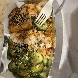 Salmon teriyaki