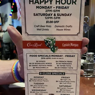 Happy Hour Menu 5/2022